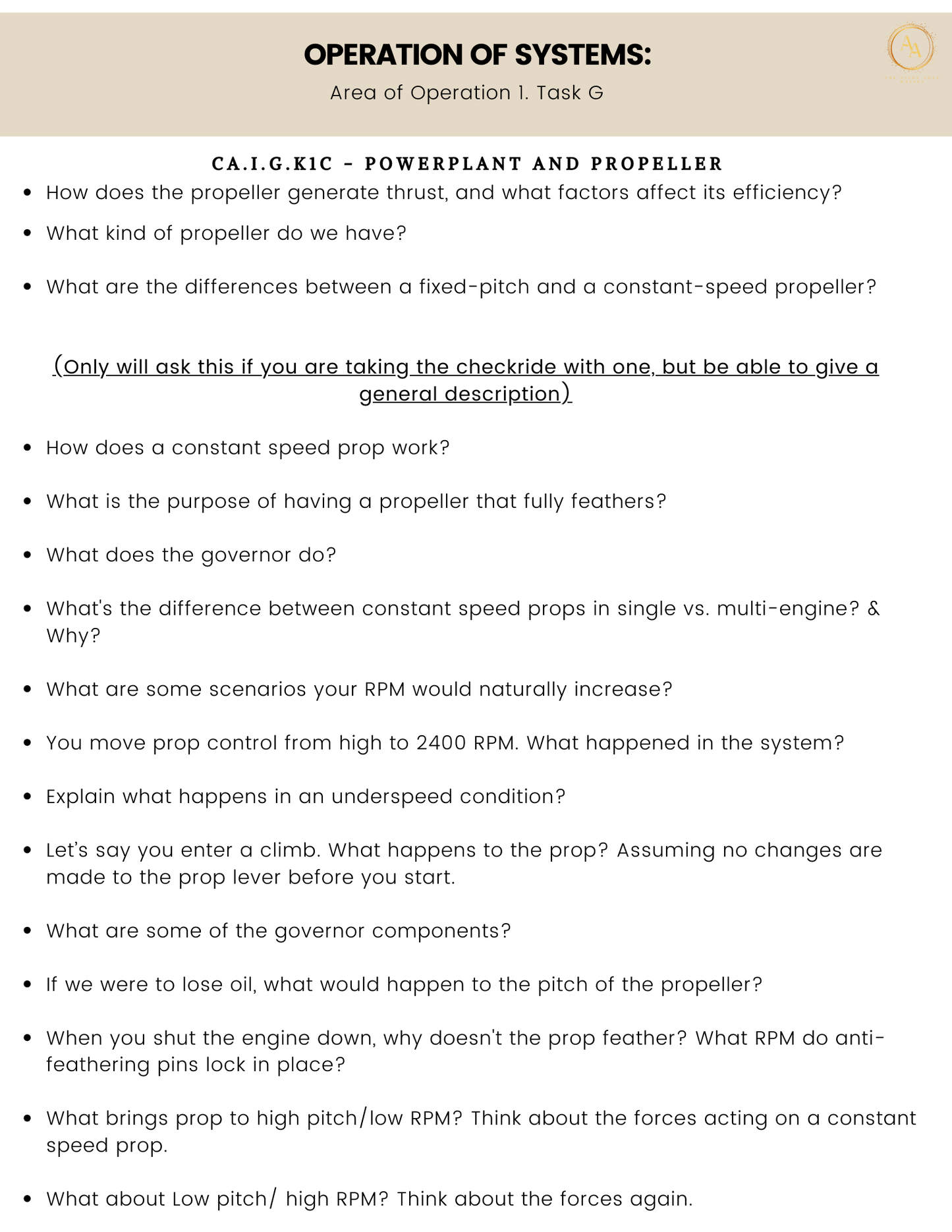Commercial-Multi Checkride Study Guide - Airlines on Autopilot