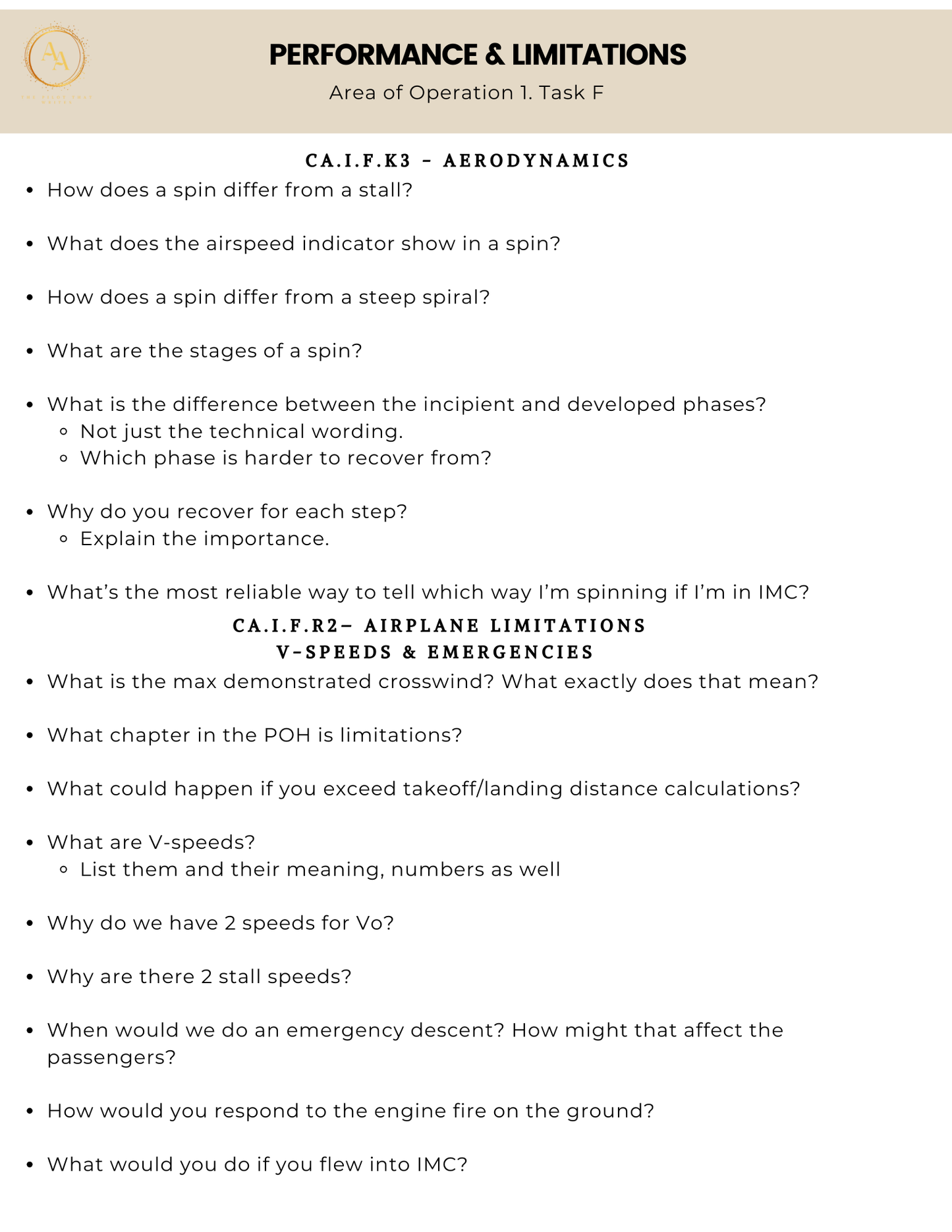 Commercial Checkride Study Guide - Airlines on Autopilot