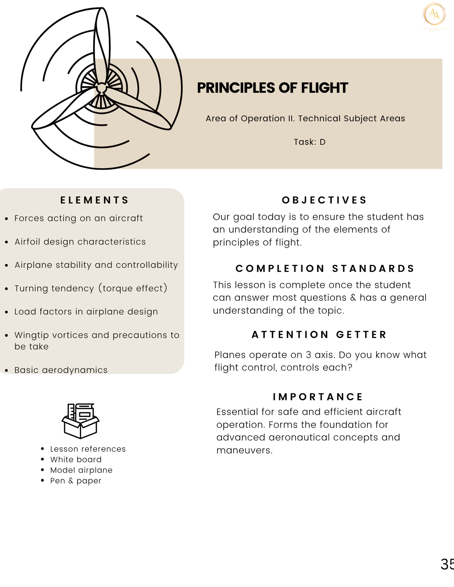 CFI Lesson Plans - Airlines on Autopilot
