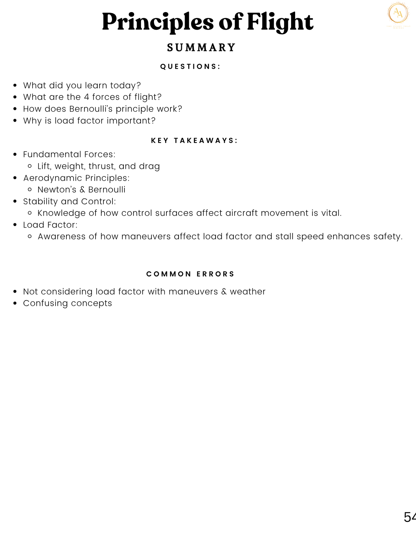 CFI Lesson Plans - Airlines on Autopilot