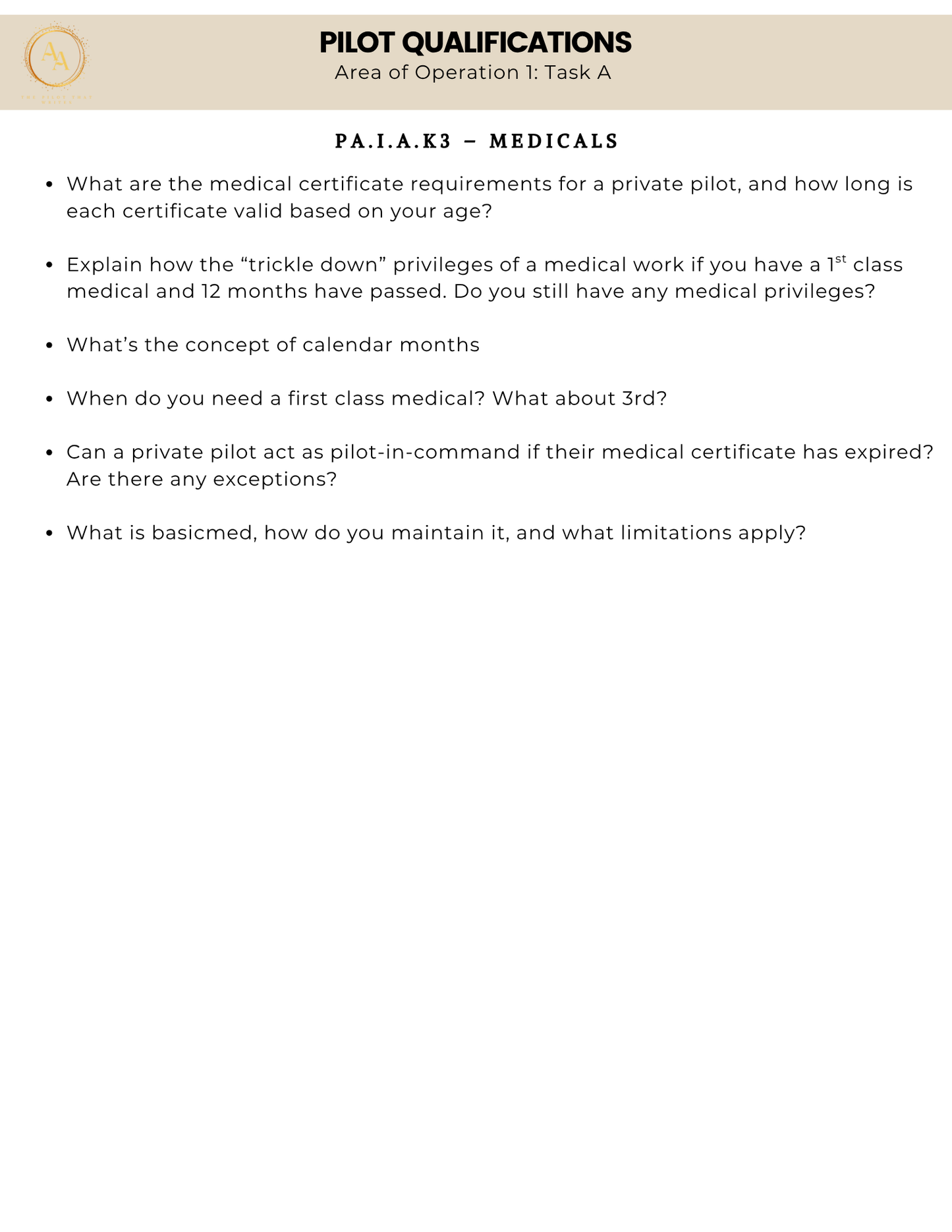 Private Pilot Checkride Gouge - Airlines on Autopilot