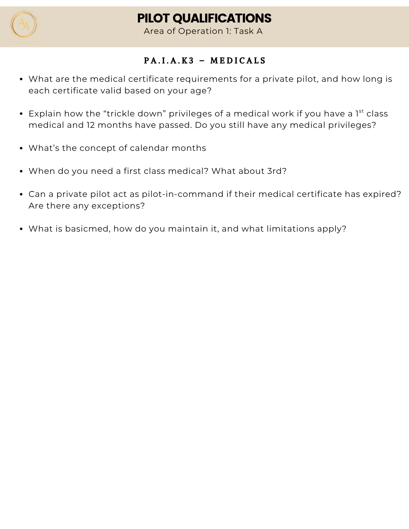 Private Pilot Checkride Gouge - Airlines on Autopilot