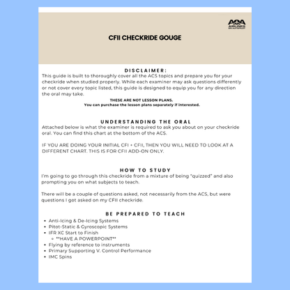 CFII Checkride Study Guide