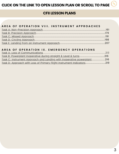 CFI/CFII/MEI Lesson Plan Bundle - Airlines on Autopilot