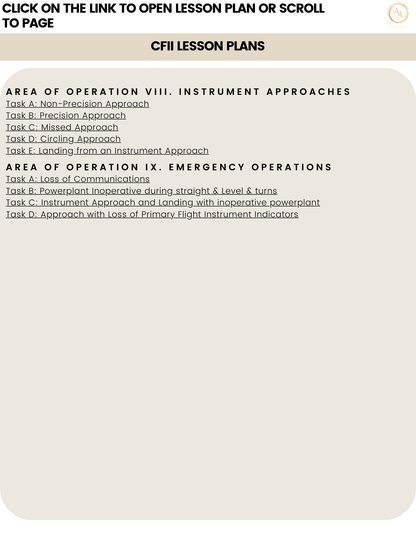 CFII Lesson plans - Airlines on Autopilot