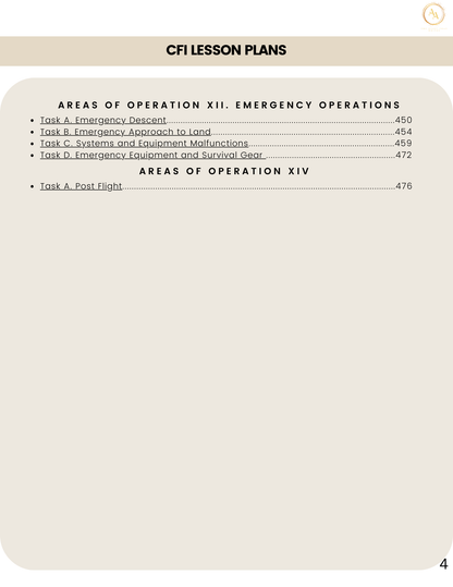 CFI/CFII/MEI Lesson Plan Bundle - Airlines on Autopilot
