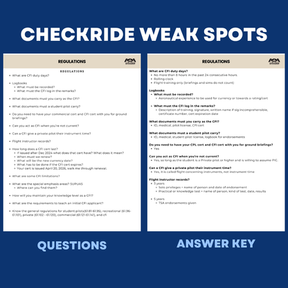 CFI Checkride Study Guide