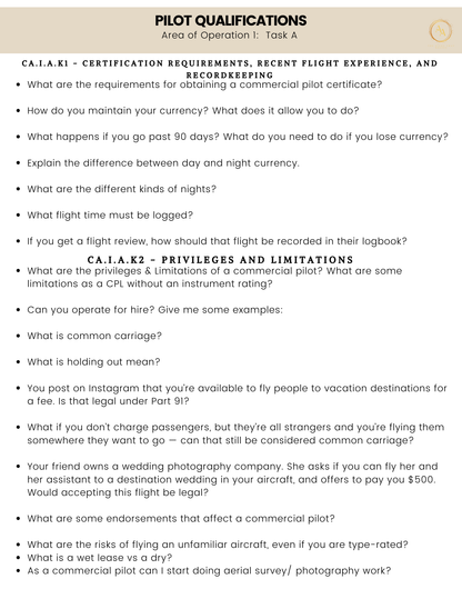 Commercial-Multi Checkride Study Guide - Airlines on Autopilot