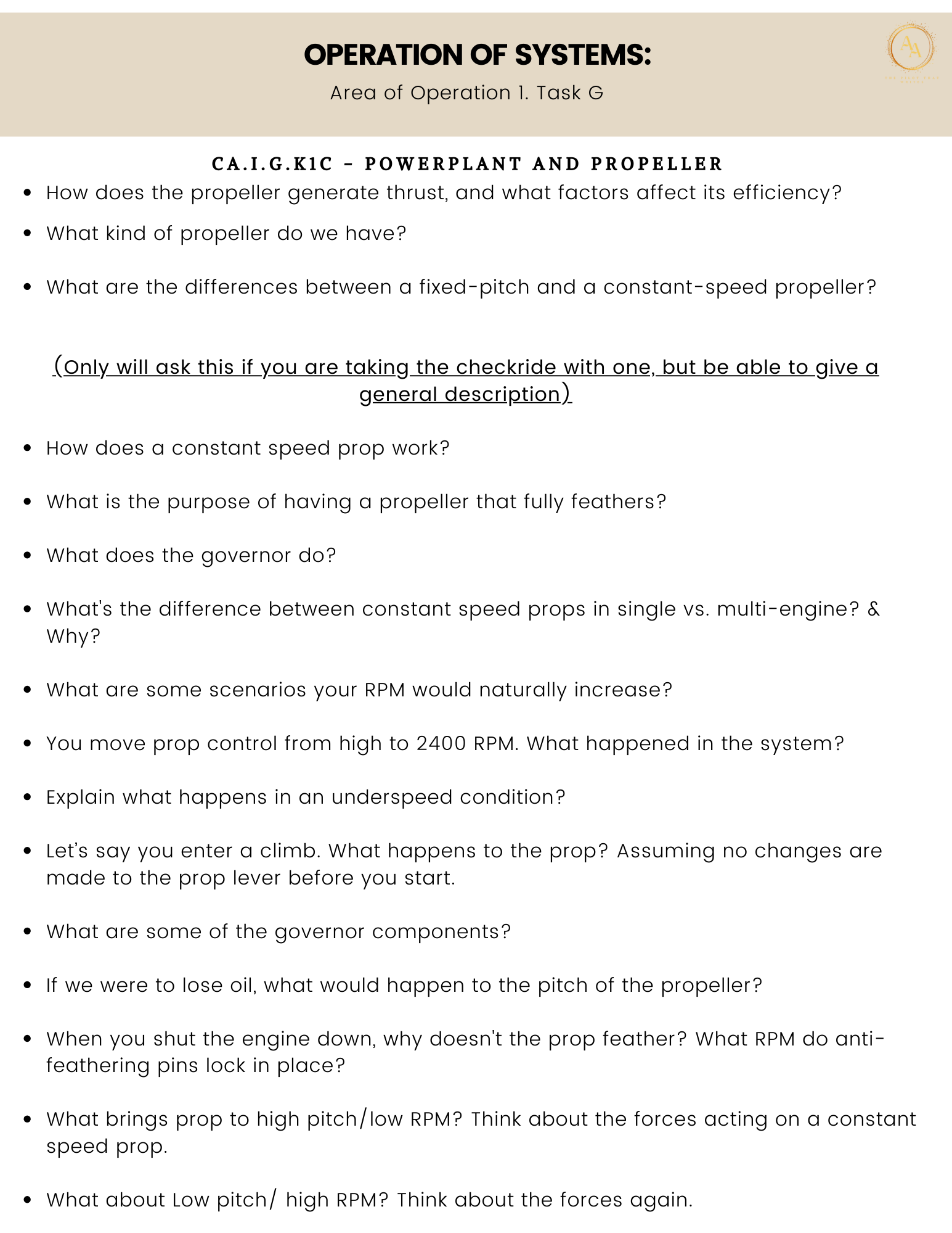 Commercial-Multi Checkride Study Guide - Airlines on Autopilot