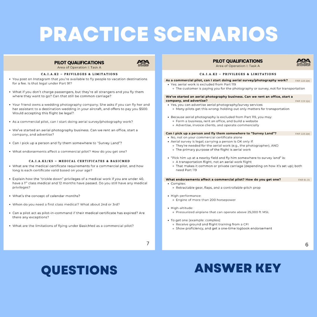 Commercial Checkride Study Guide - Airlines on Autopilot