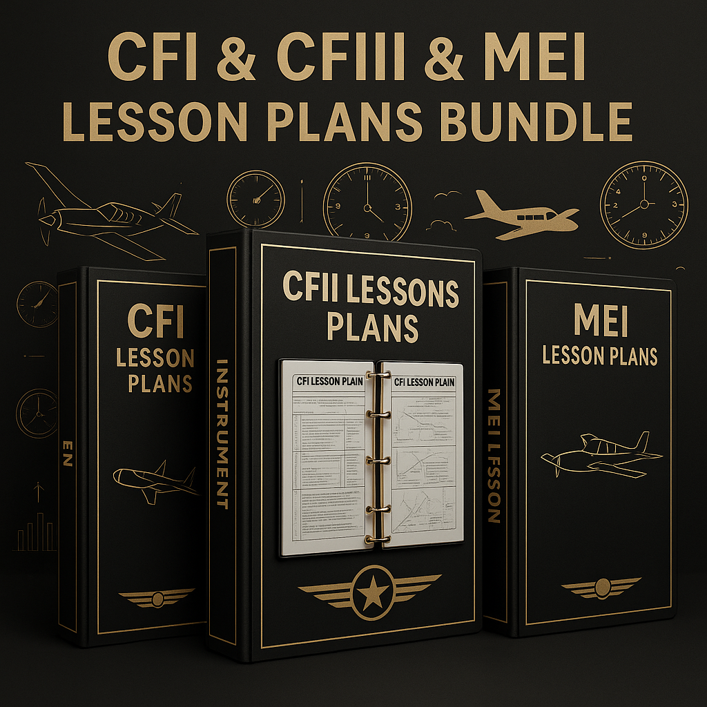 CFI/CFII/MEI Lesson Plan Bundle - Airlines on Autopilot