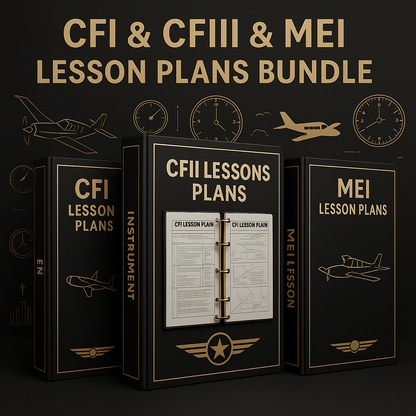 CFI/CFII/MEI Lesson Plan Bundle - Airlines on Autopilot