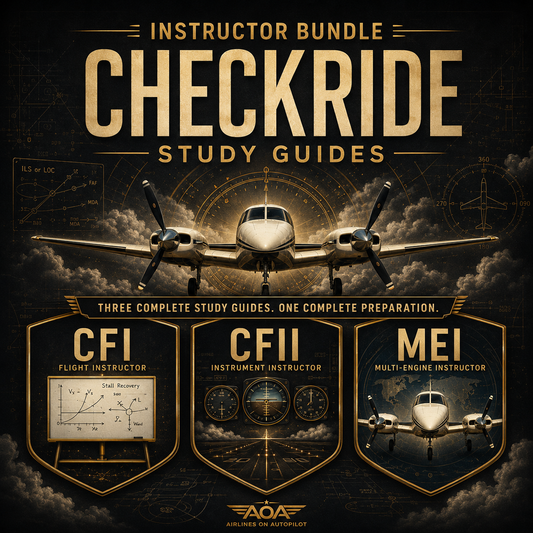 Flight instructor Checkride Study Guide Bundle CFI/CFII/MEI