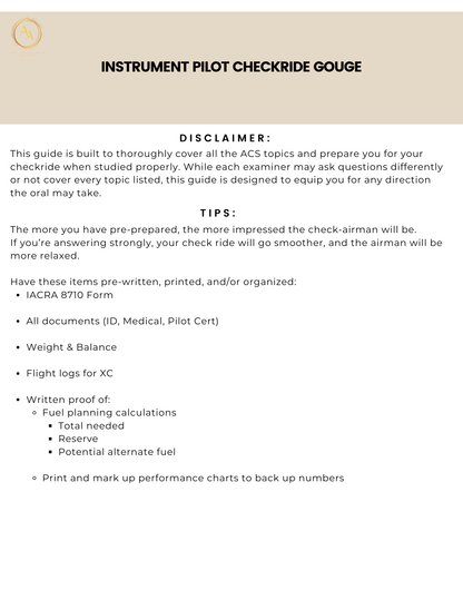 Instrument Checkride Study Guide - Airlines on Autopilot