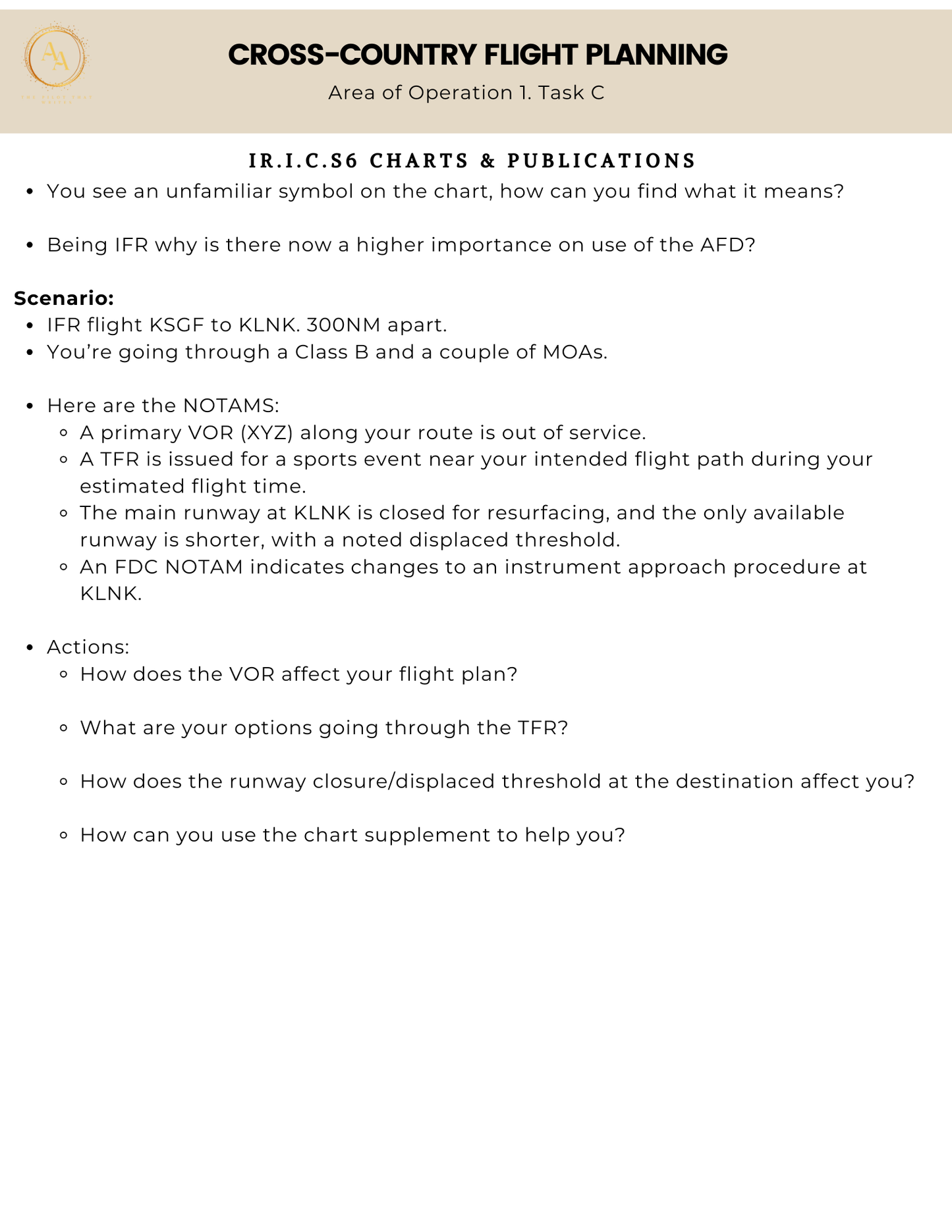 Instrument Checkride Study Guide - Airlines on Autopilot
