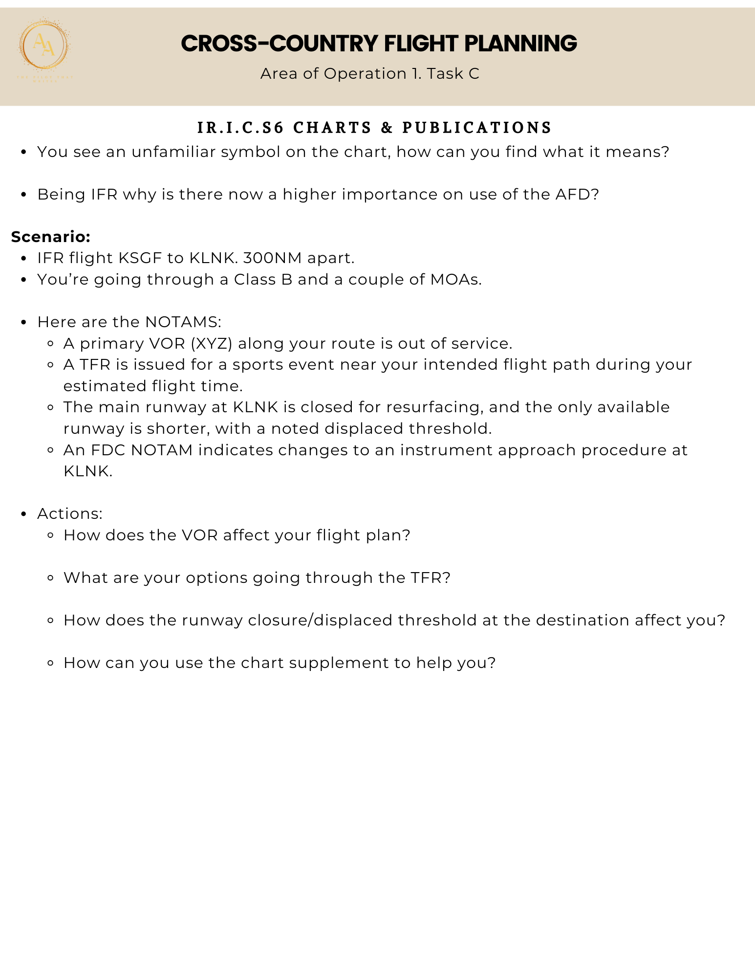 Instrument Checkride Study Guide - Airlines on Autopilot