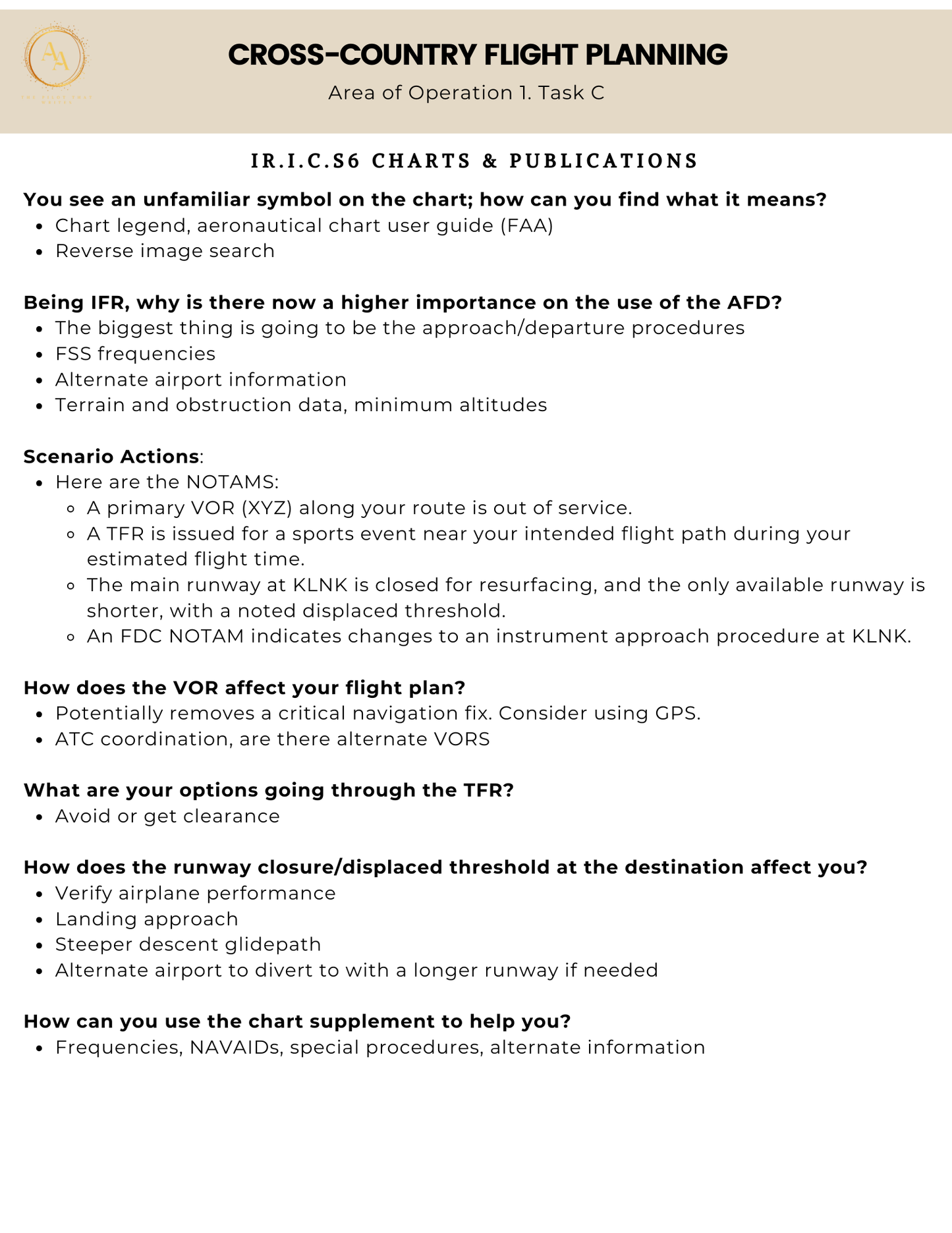 Instrument Checkride Study Guide - Airlines on Autopilot