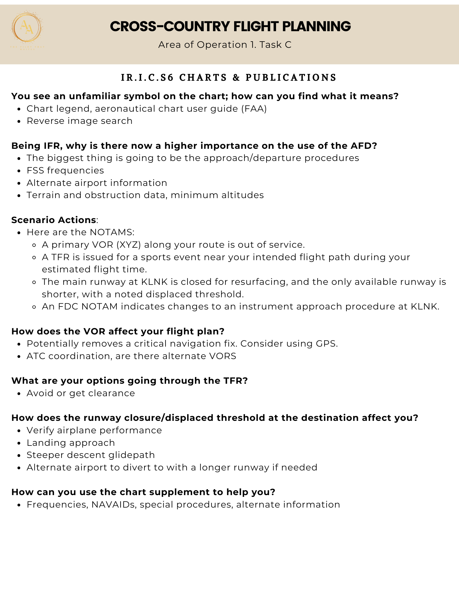 Instrument Checkride Study Guide - Airlines on Autopilot