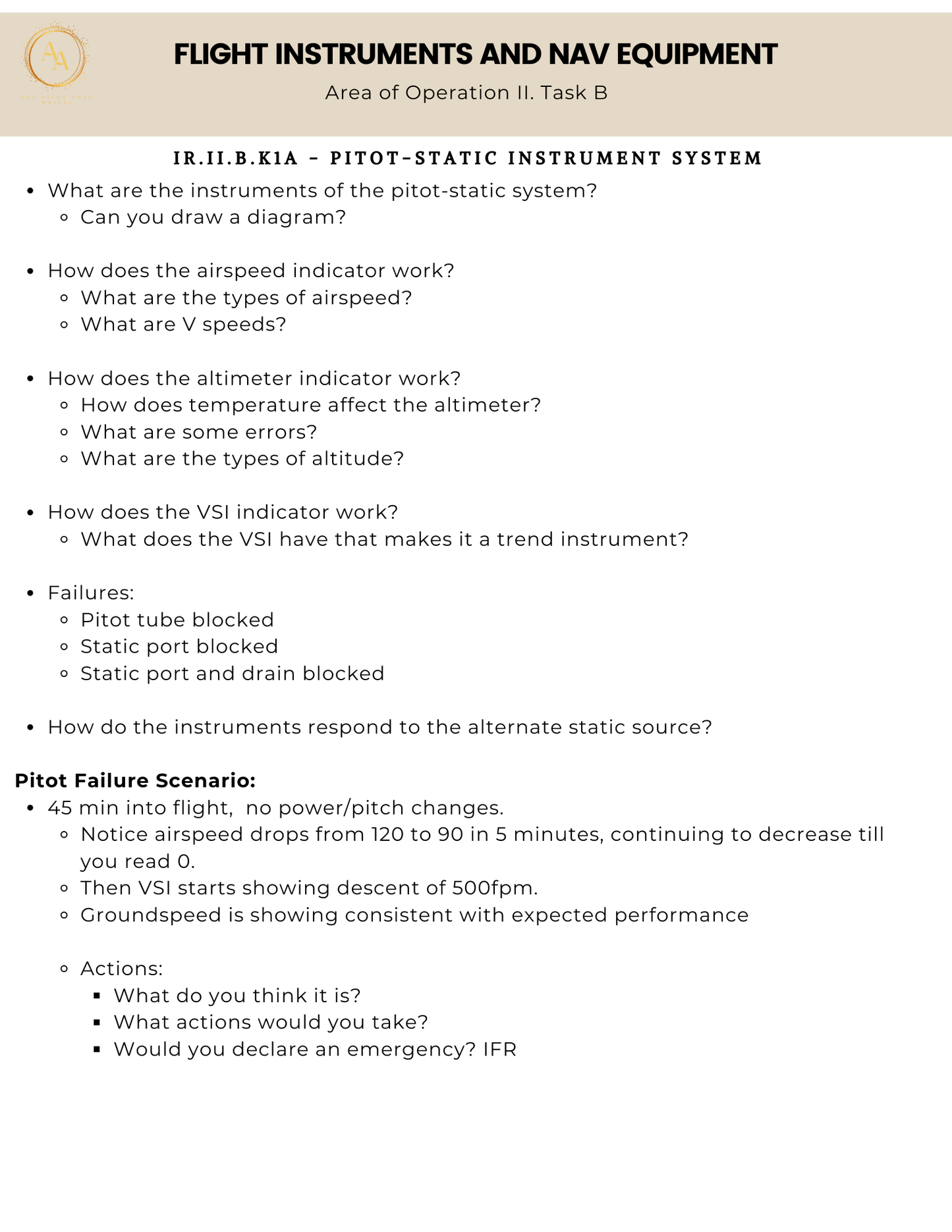 Instrument Checkride Study Guide - Airlines on Autopilot
