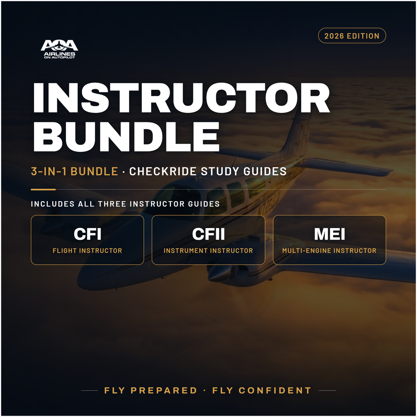 Flight instructor Checkride Study Guide Bundle CFI/CFII/MEI