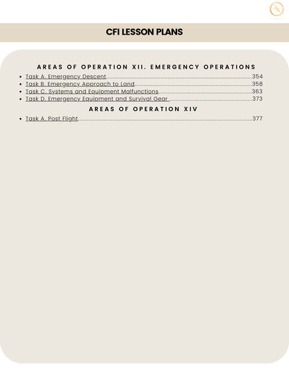 CFI Lesson Plans - Airlines on Autopilot