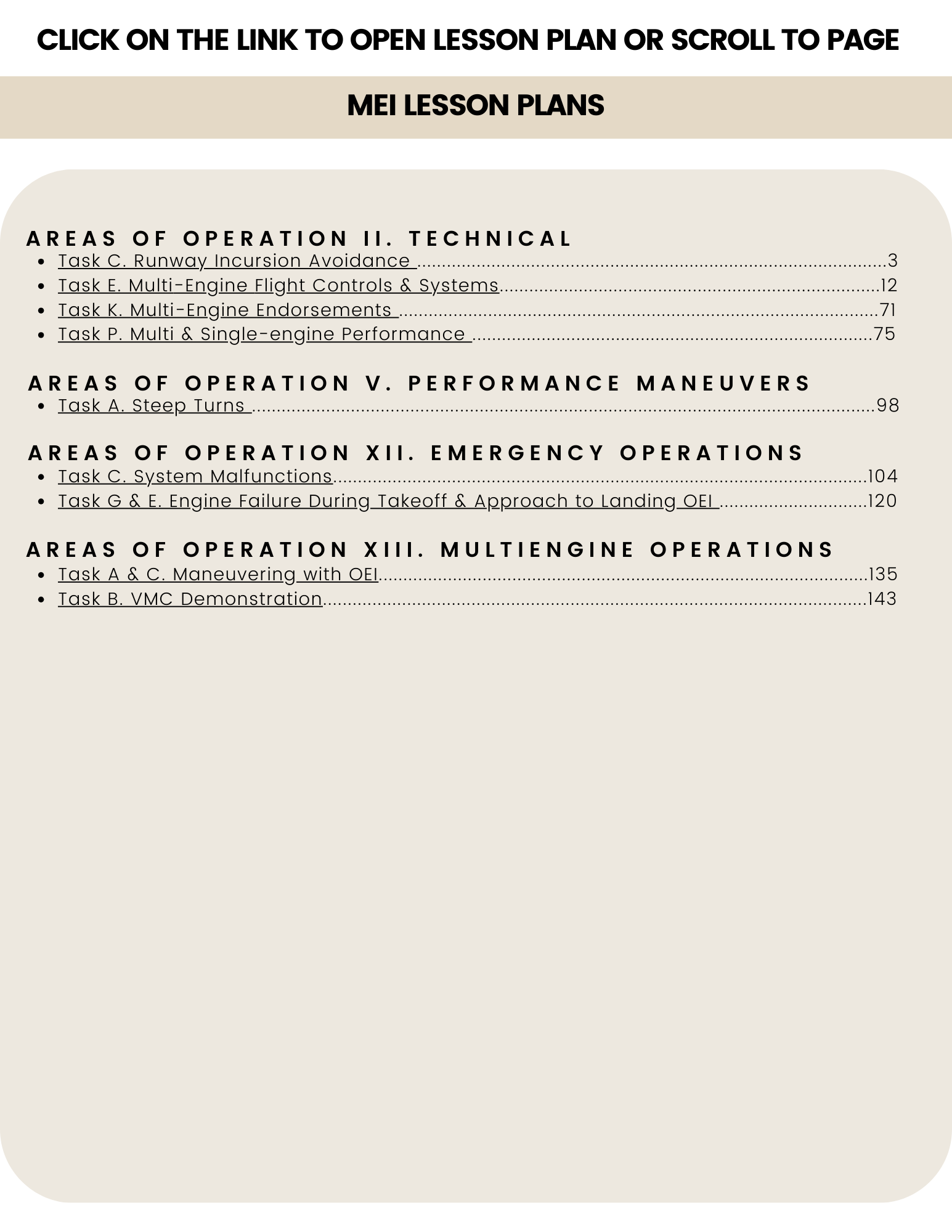 CFI/CFII/MEI Lesson Plan Bundle - Airlines on Autopilot