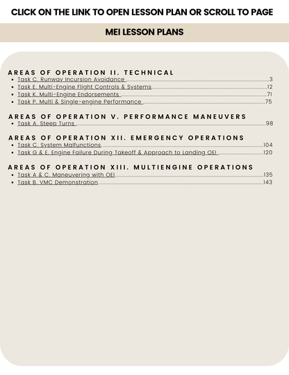 CFI/CFII/MEI Lesson Plan Bundle - Airlines on Autopilot