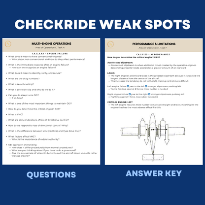 Multi-engine Checkride Study Guide
