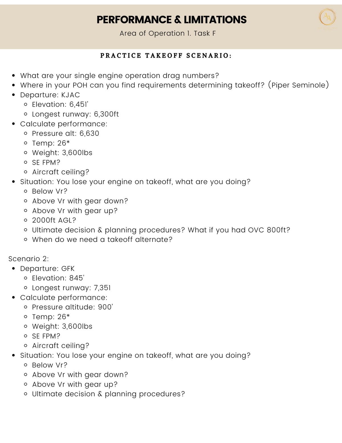 Commercial-Multi Checkride Study Guide
