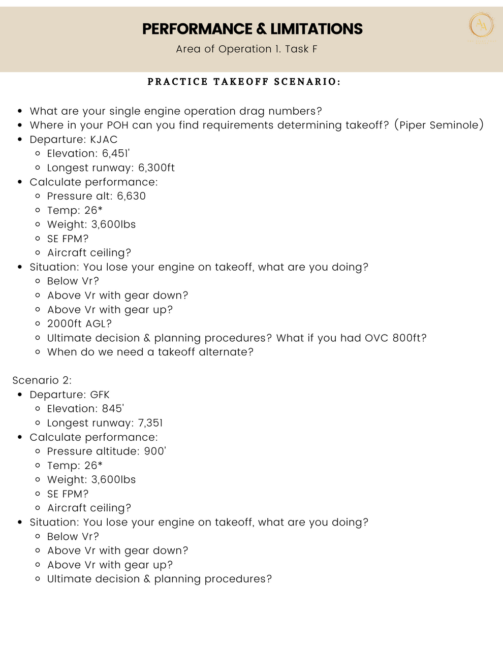Commercial-Multi Checkride Study Guide
