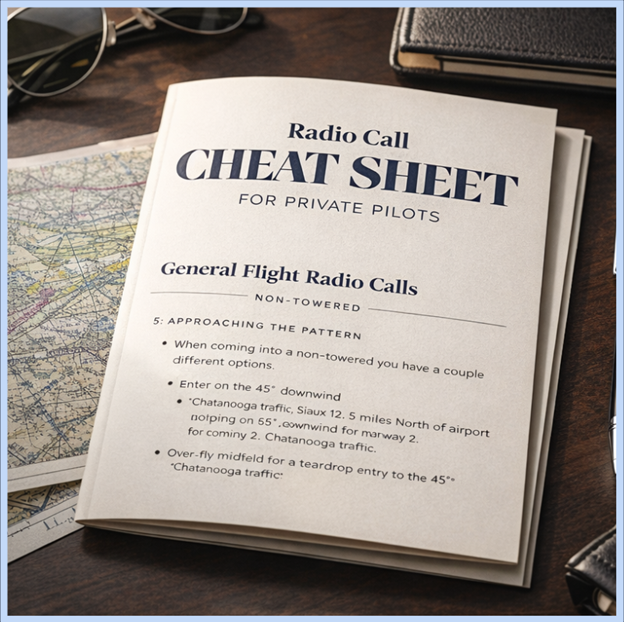 VFR Radio Call Cheat Sheet - Airlines on Autopilot