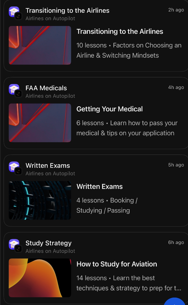 AOA pilot courses! **MULTI/CFI will be added by 8.20.25** - Airlines on Autopilot